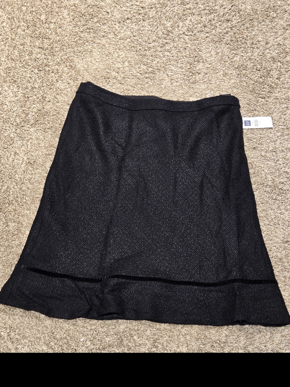 GAP Black A-Line Skirt Sz 16